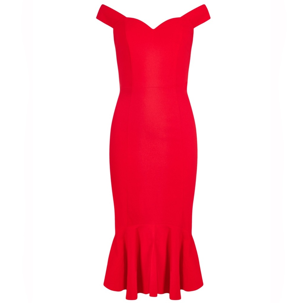 Collectif Red Josephine Fishtail dress 4xl/uk22